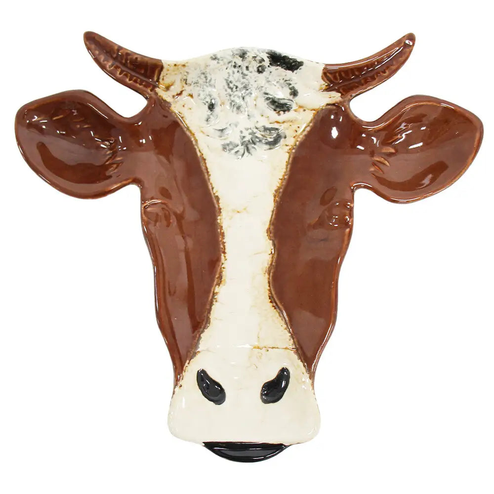 Cow Plate Brown