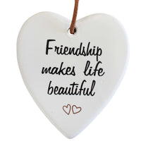 Ceramic Heart with Quote