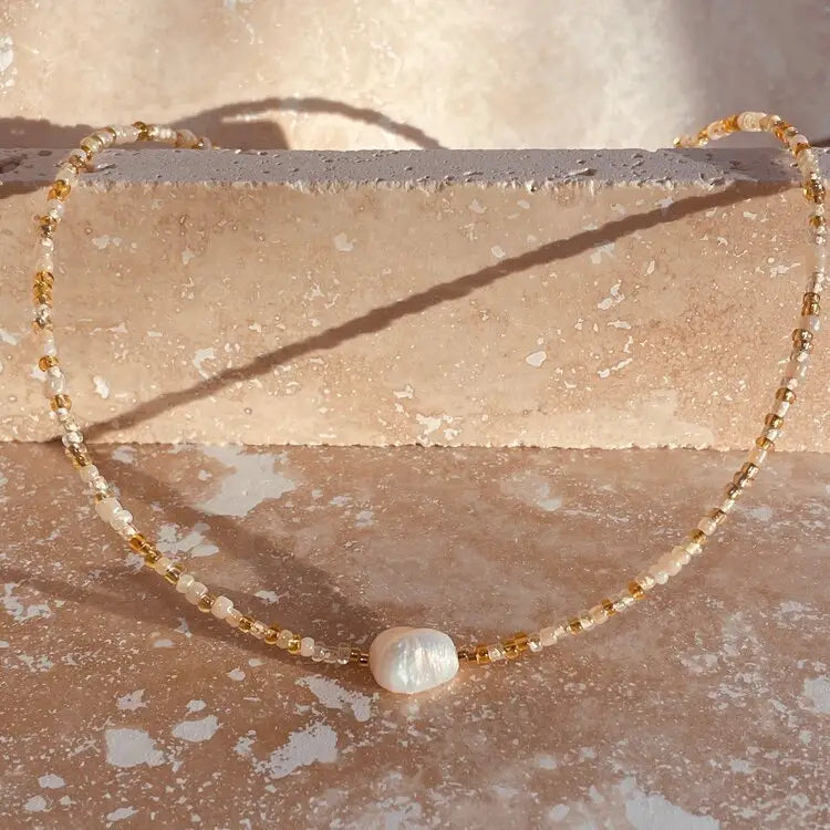 Echo Necklace | Pebbly Beach Gold
