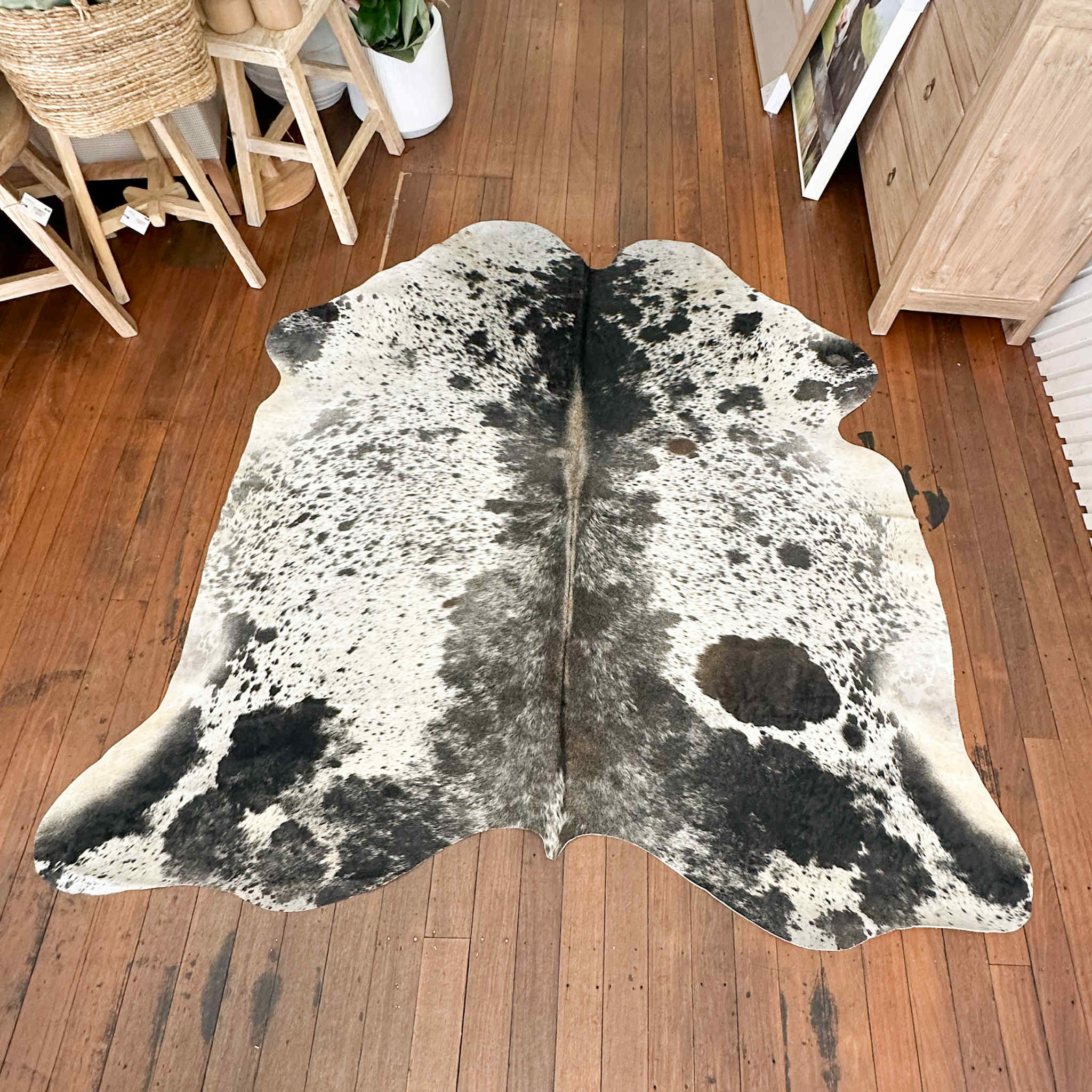 Salt + Pepper Longhorn Cowhide 6 | Floor Rug