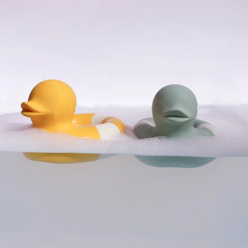 Flo The Floatie Duck Natural Rubber Bath Toy