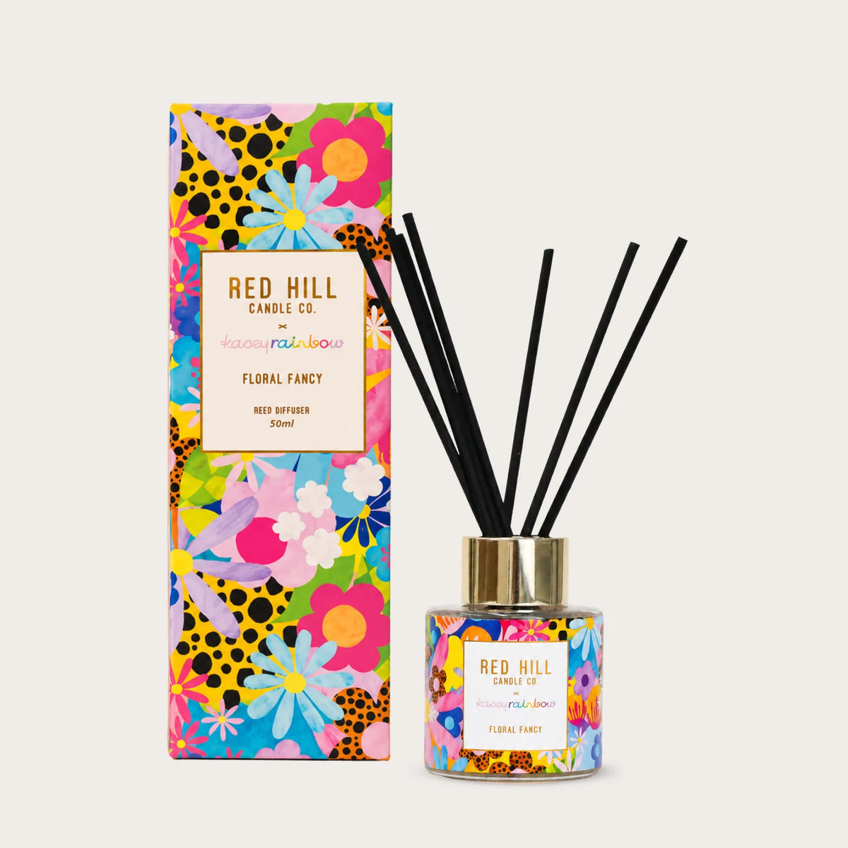Kasey Rainbow Collection Floral Fancy Mini Reed Diffuser