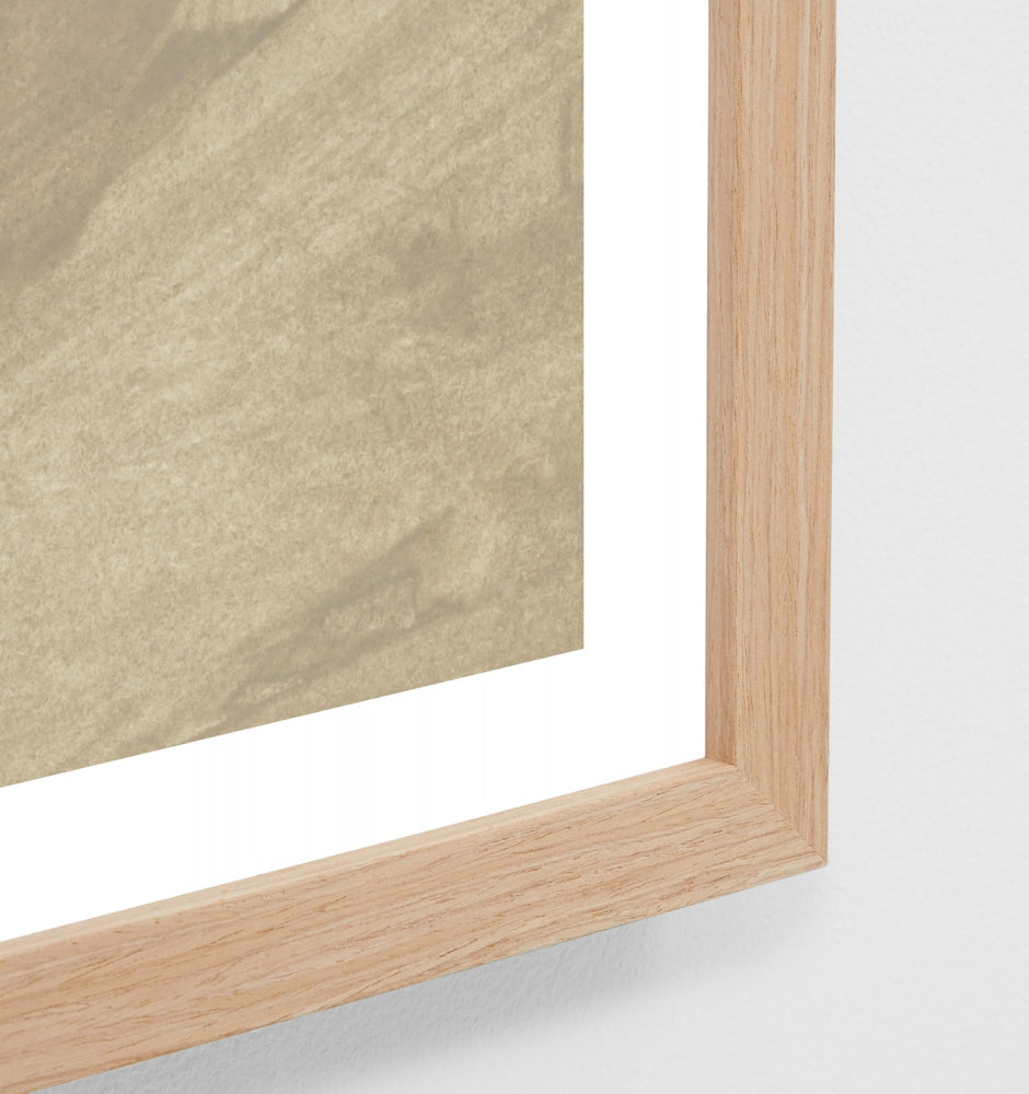 Floral Boots Sand | Framed Print