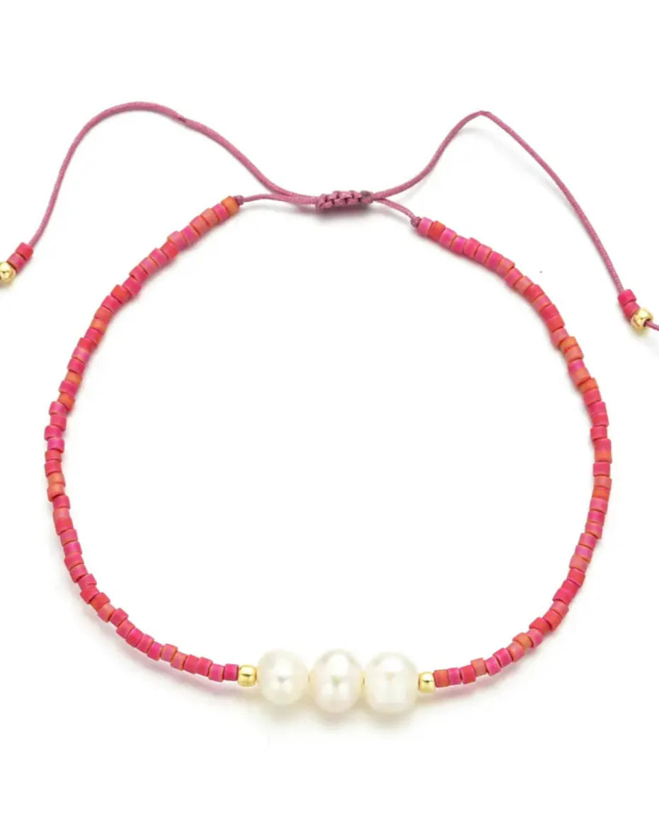 Pearl Essence Seed Bead Bracelet