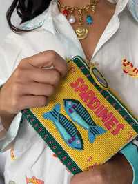 Beaded Coin Purse | Sardine Green