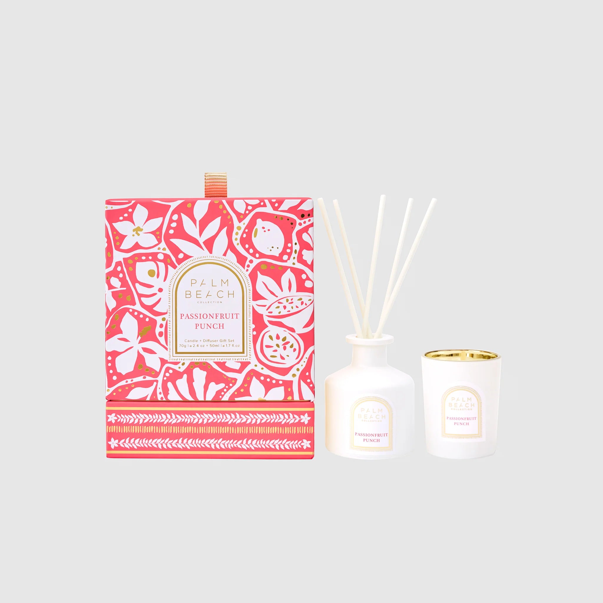 Passionfruit Punch Mini Candle + Diffuser Set