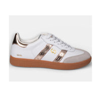 Goodsole 2001 Parallel | White/Gold Leather
