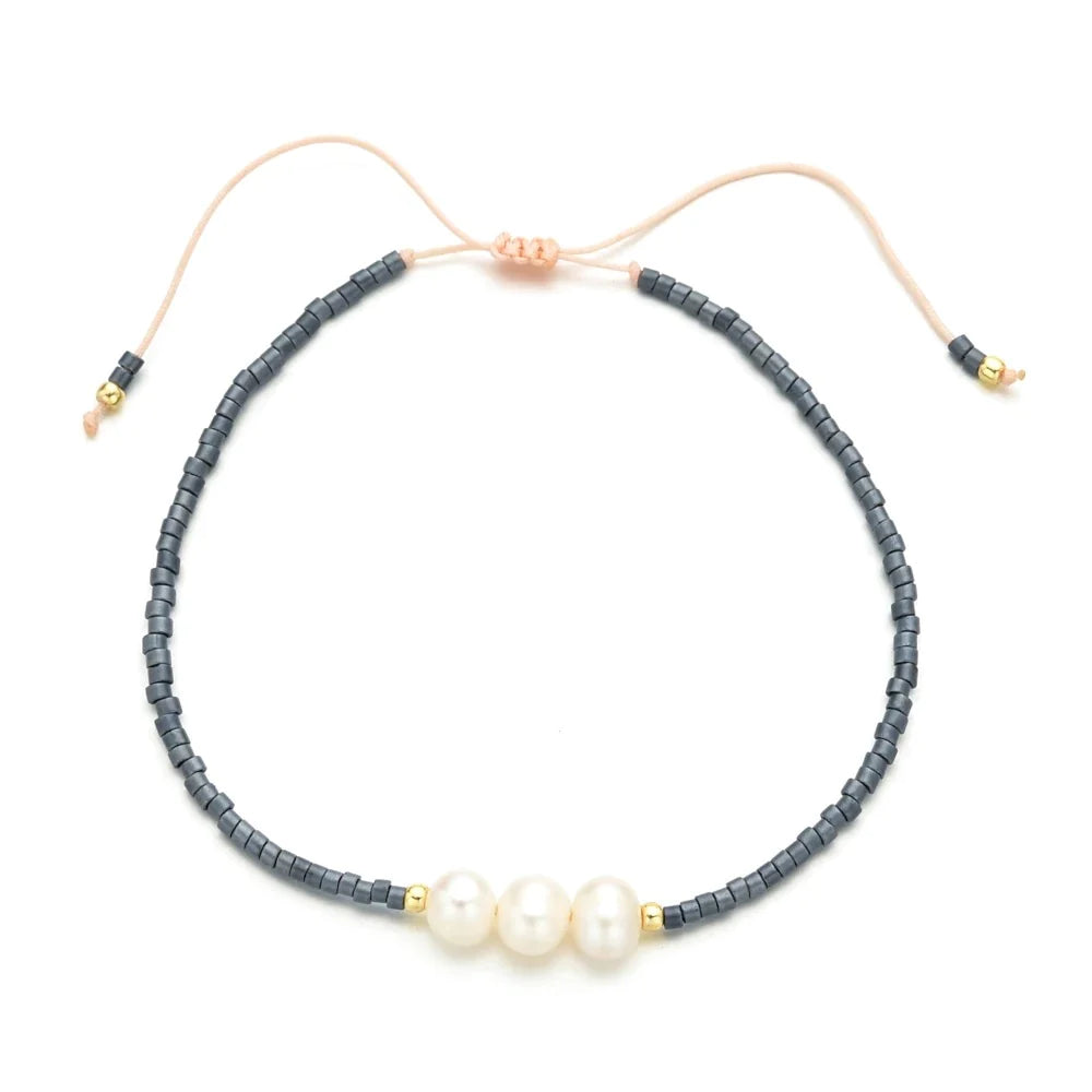 Pearl Essence Seed Bead Bracelet