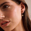 Huggies with Hanging Star | 18KT Yellow Gold Plate