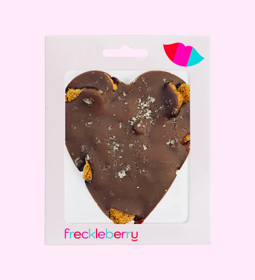 Biscoff, Caramel and Sea Salt Heart