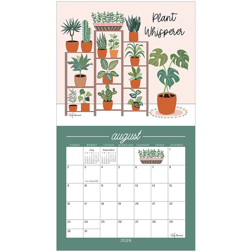 Plant Lady 2026 | Wall Calendar