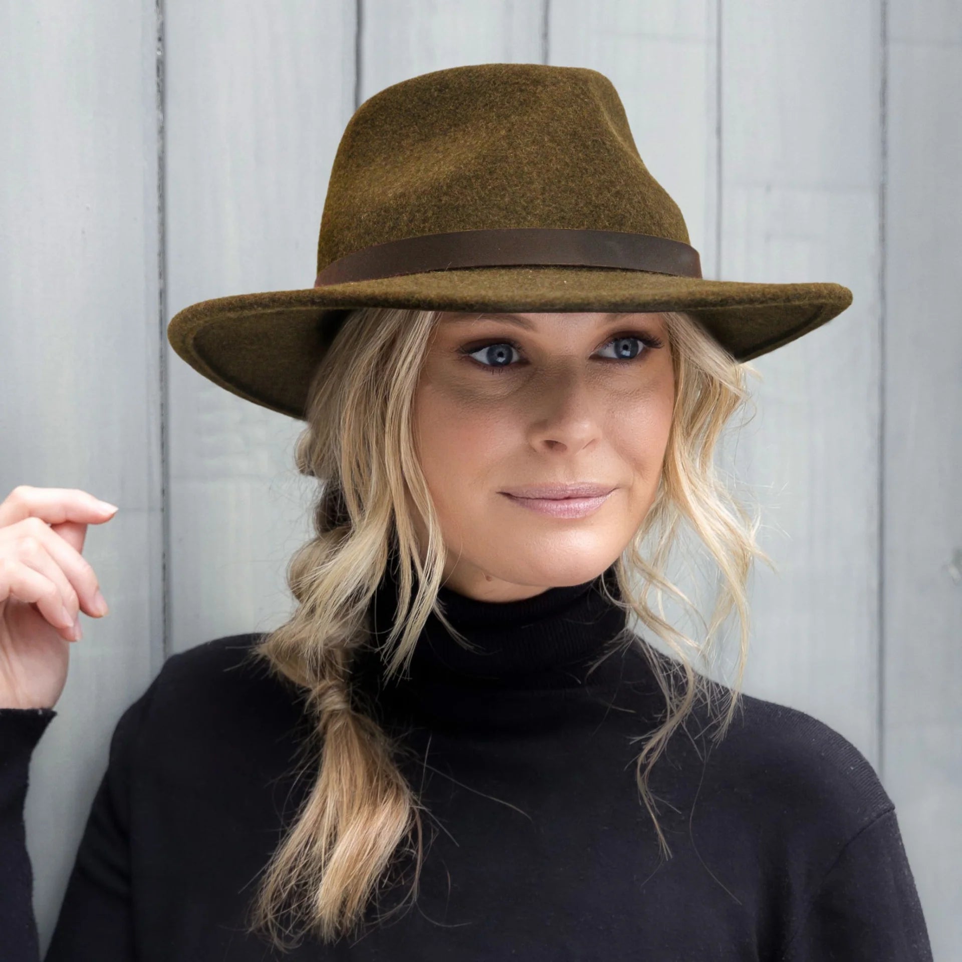 Billie Felt Fedora | Mix Khaki
