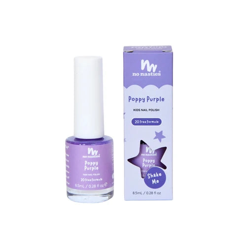 Poppy Purple Water-Based, Scratch off Nail Polish for Kids - 8.5ml