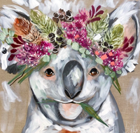 Rain Dance Koala Print | Oak Framed