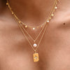 Pearl Necklace | 18KT Yellow Gold Plate