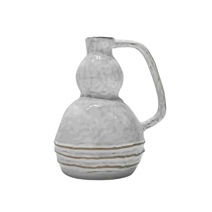 Lex Ceramic White Stripe Jug