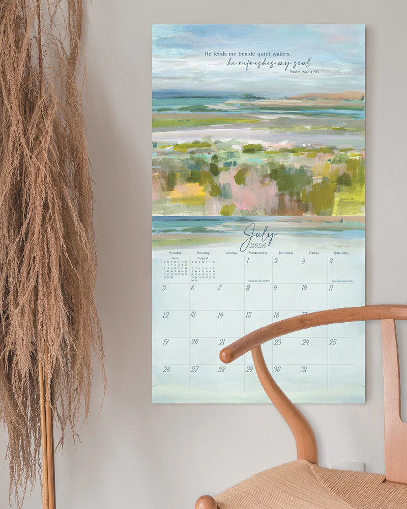 Light Gently Falling Scripture 2026 | Wall Calendar