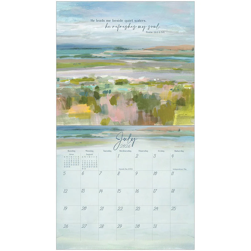Light Gently Falling Scripture 2026 | Wall Calendar