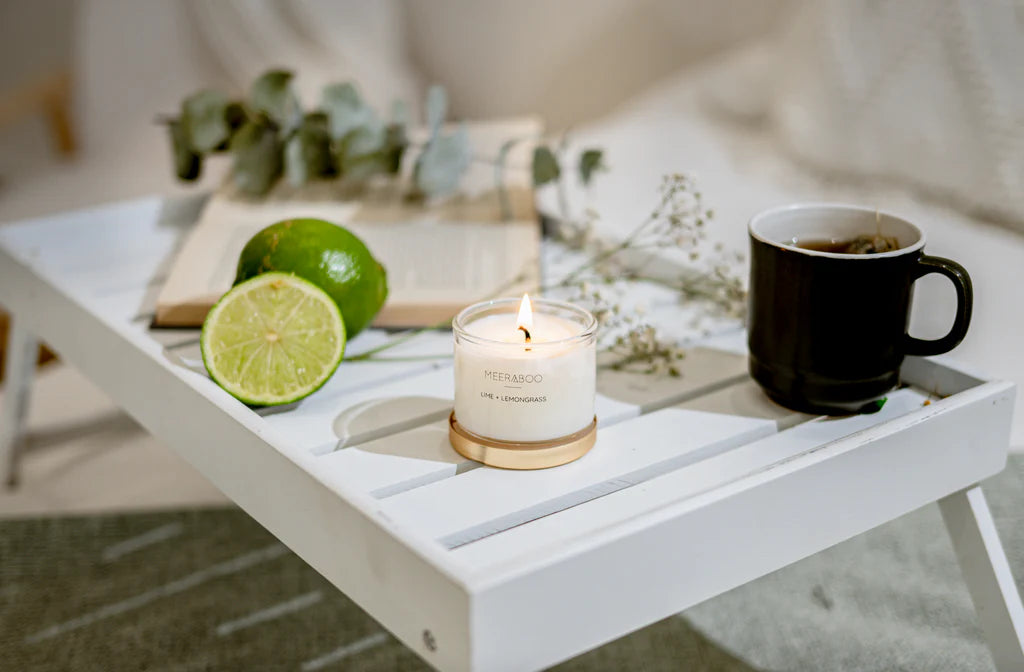 Mini Lime + Lemongrass Gold Lid Soy Candle