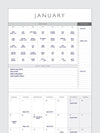 2026 Linen Planner & Calendar | Navy