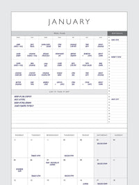 2026 Linen Planner & Calendar | Navy