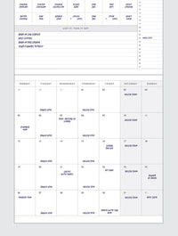 2026 Linen Planner & Calendar | Rose