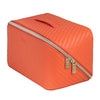 Herringbone Cosmetic Bag Collection | Tangerine