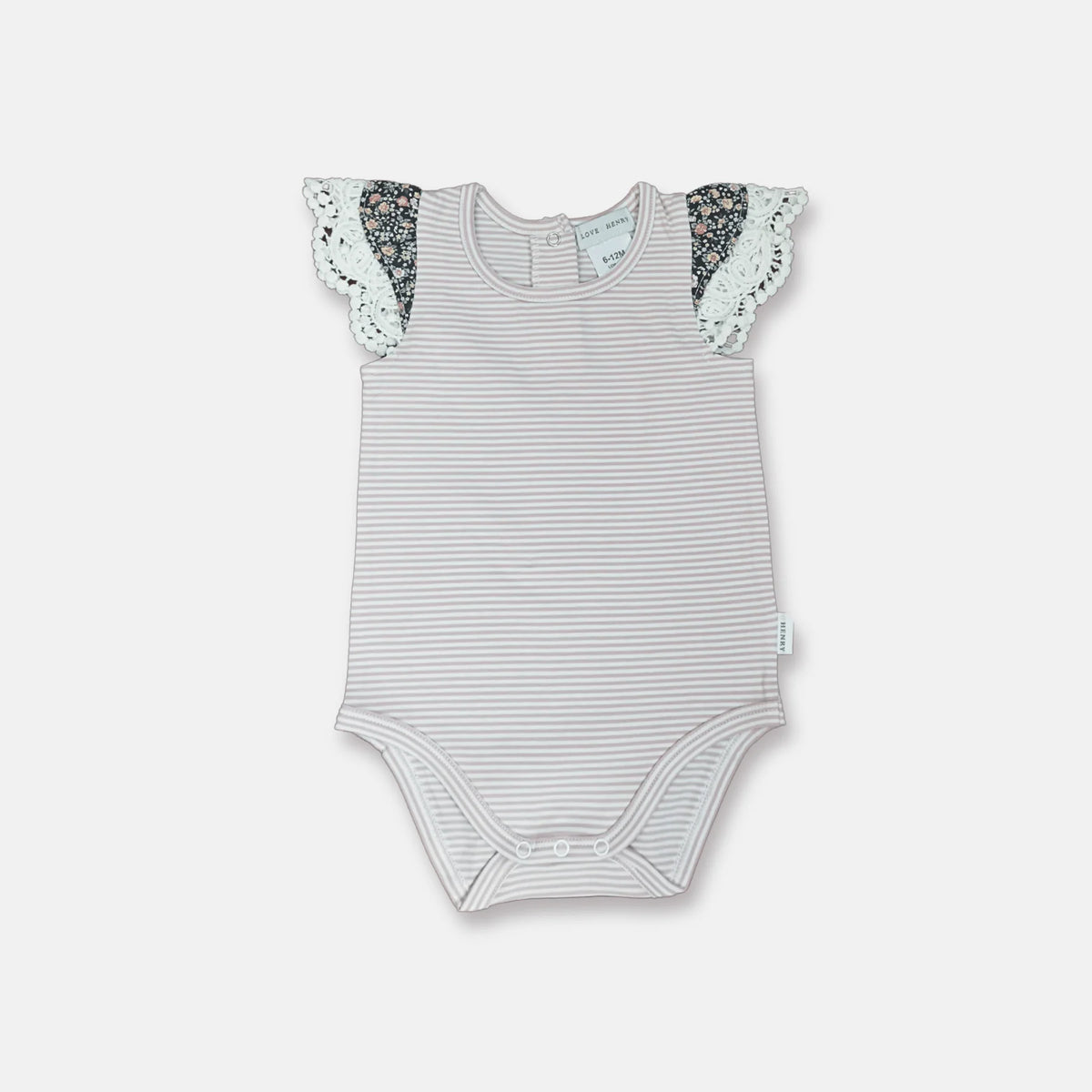 Baby Girls Knit Romper | Pink Stripe