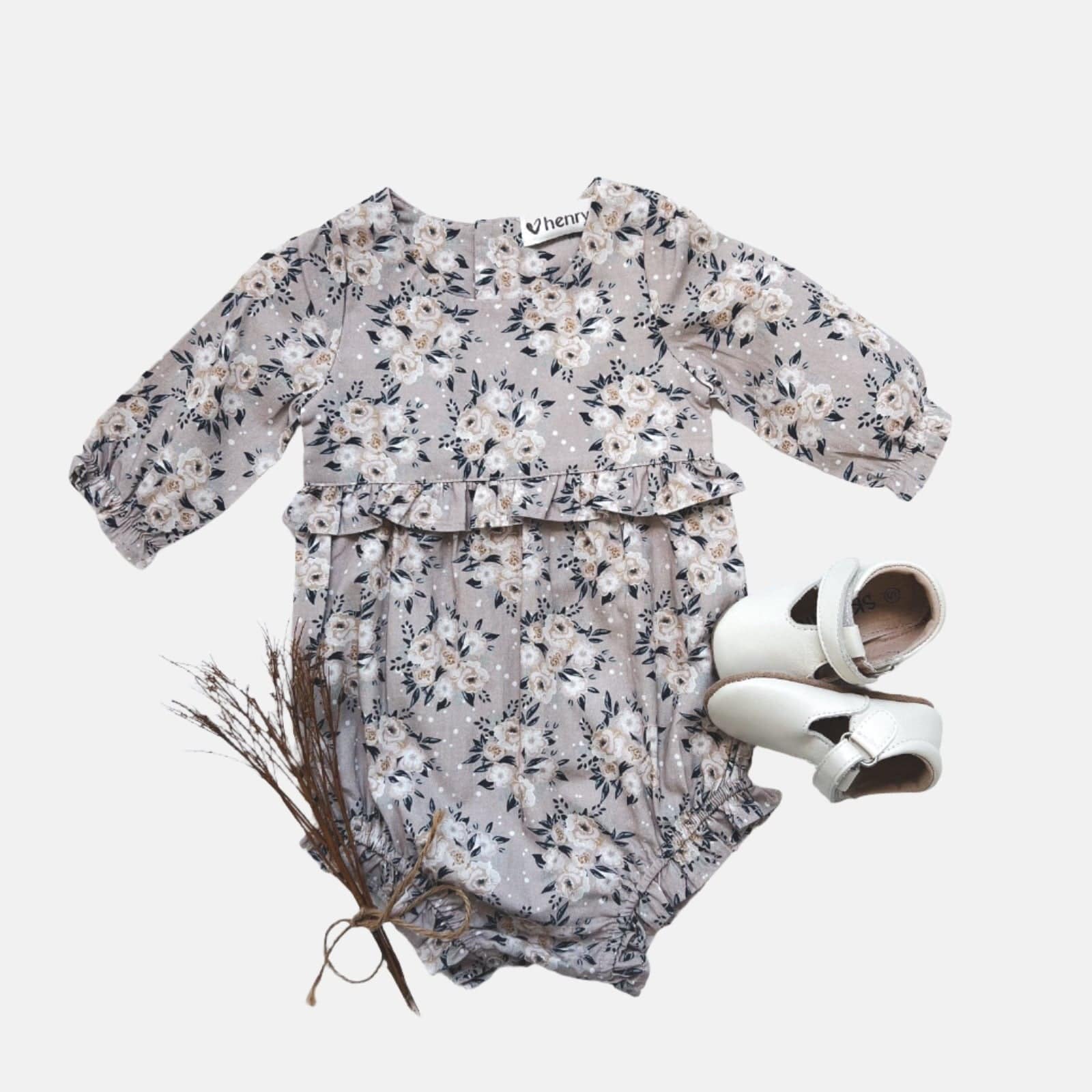 Baby Girls Long Sleeve Nora Playsuit | Prairie Floral