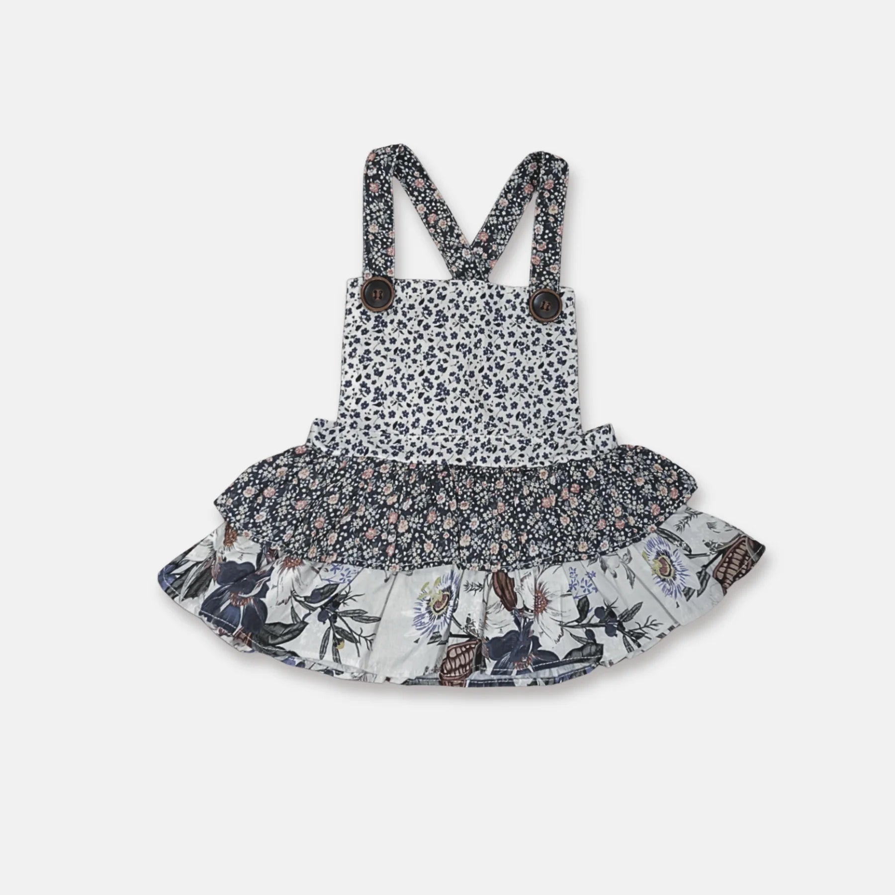 Baby Girls Frilly Playsuit | Meadow Florals