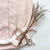 Baby Boys Dress Shirt Romper | Tangerine Pinstripe