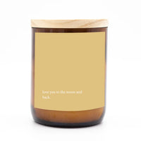 Heartfelt Quote Candle | Love you to the Moon and Back