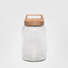 Glass Sorage Jar With Wood Lid