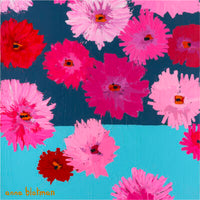 Colourful Flowers By Anna Blatman | Stone Drink Coaster Collection