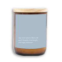 Heartfelt Quote Candle | Good, Kind, Happy