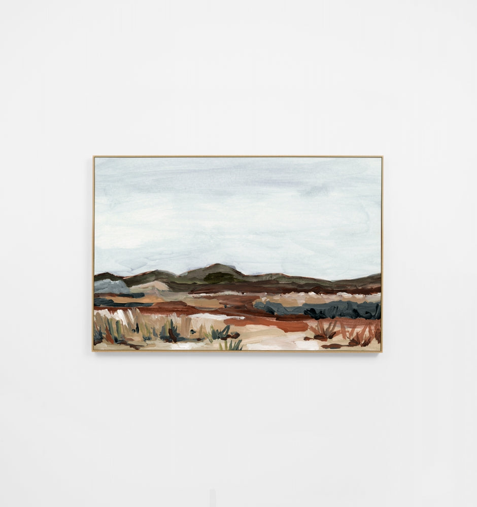 Meadow Vista Dark | Framed Canvas Print