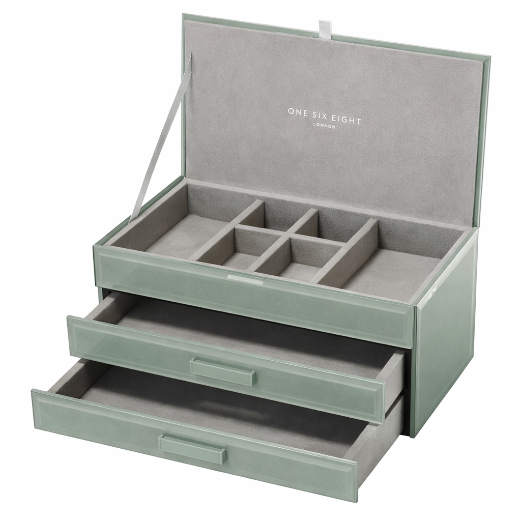 Gabriella Medium Glass Jewellery Box