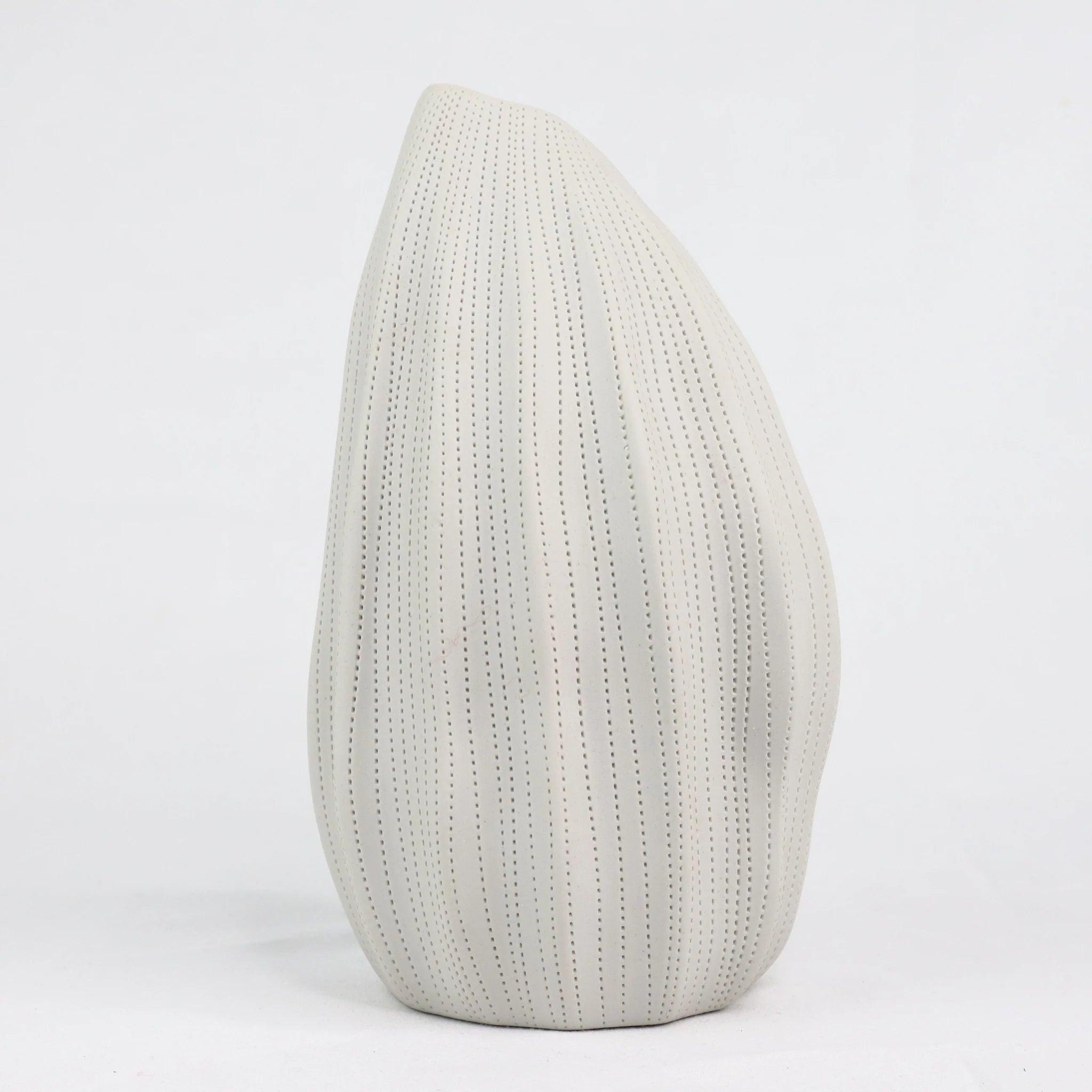 Pod Vase | White Etched