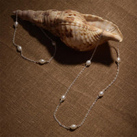Tidal Whisper Silver Pearl Bracelet