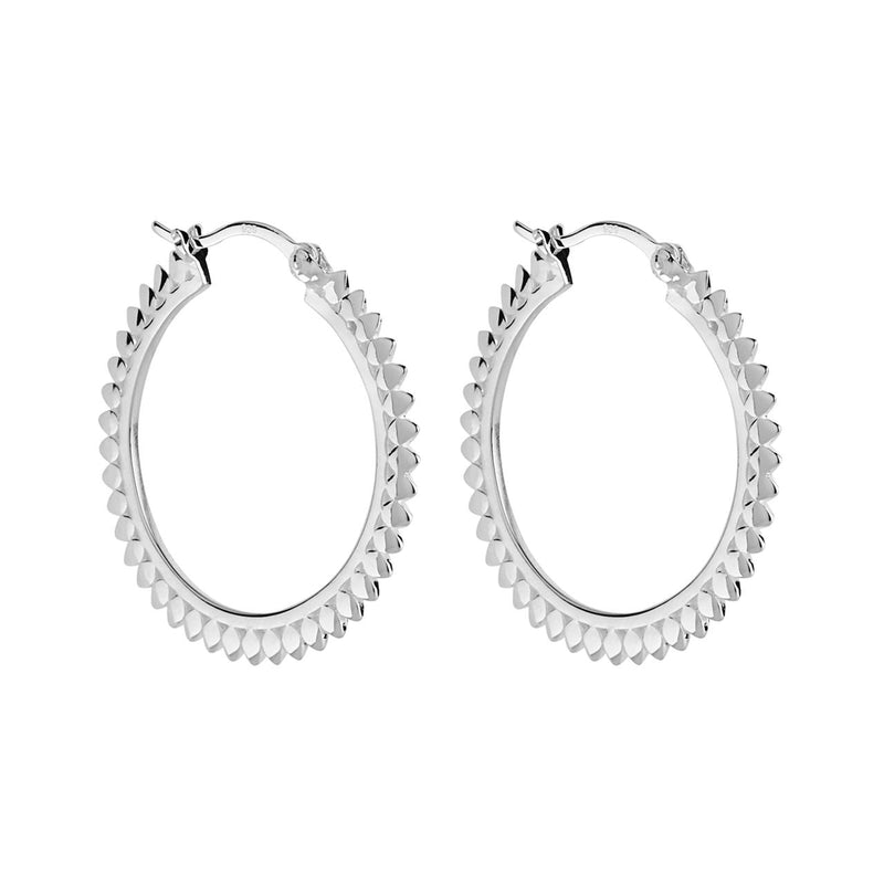 Radiance Hoop Earrings | Sterling Silver