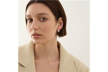 La Muse Huggie Earring | Sterling Silver