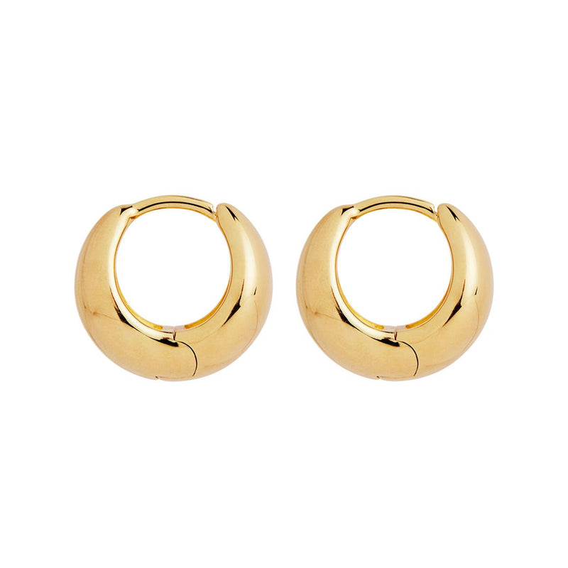 La Muse Huggie Earring | Yellow Gold