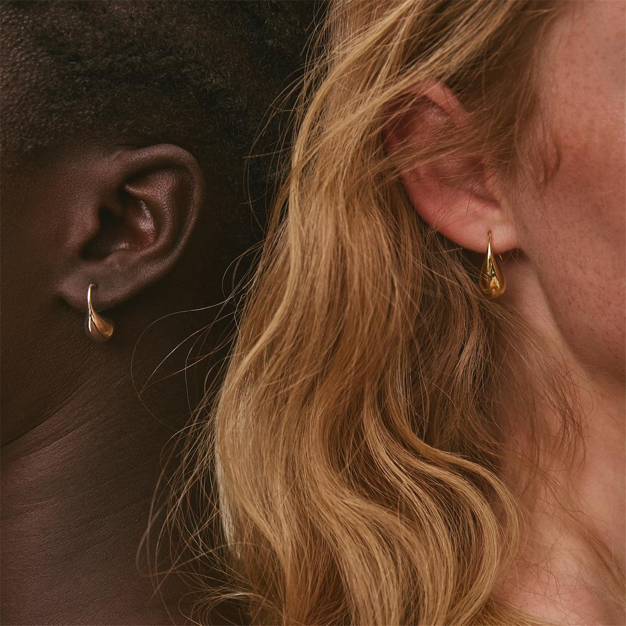 Eau Earrings | Yellow Gold
