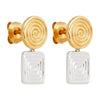 Labyrinthe Tow-Tone Earrings