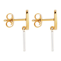 Labyrinthe Tow-Tone Earrings