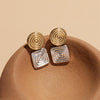 Labyrinthe Tow-Tone Earrings