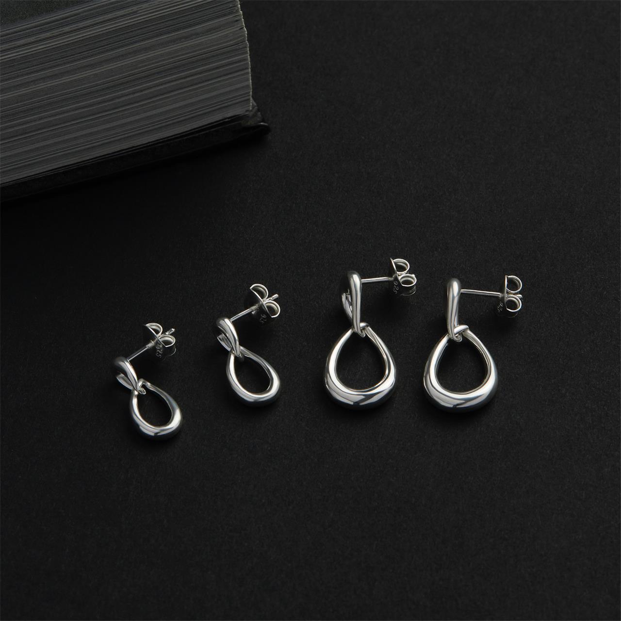 Vivante Drops Grande Earrings | Sterling Silver