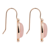 Fleur Rose Quartz Earrings | Rose Gold