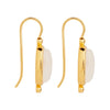 Fleur Rainbow Moonstone Earrings | Yellow Gold