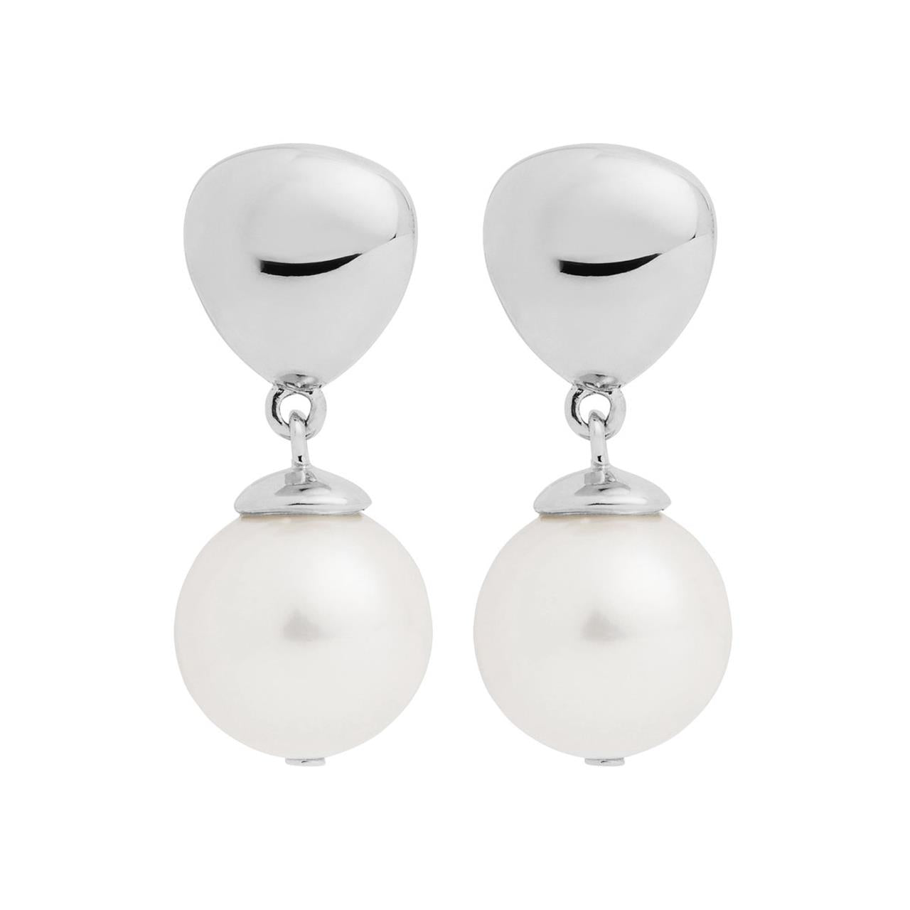 Islander Silver Pearl Earring